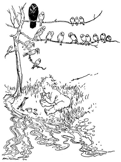 ピーターパンのイラスト 作： Arthur Rackham