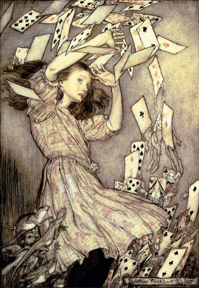ルイス・キャロルの「不思議の国のアリス」のイラスト 作： Arthur Rackham