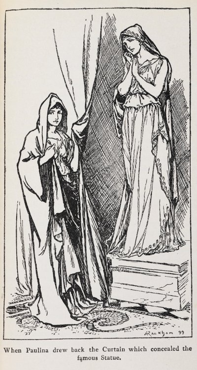 冬物語のパウリナのイラスト 作： Arthur Rackham