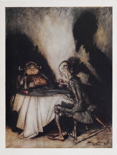 ジャック・スプラットと妻 作： Arthur Rackham
