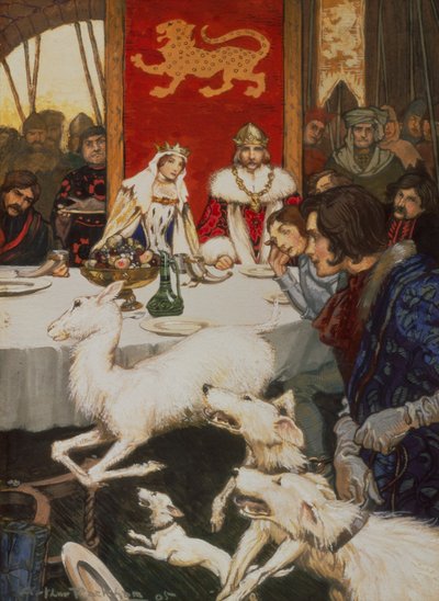 アーサー王の結婚披露宴 作： Arthur Rackham