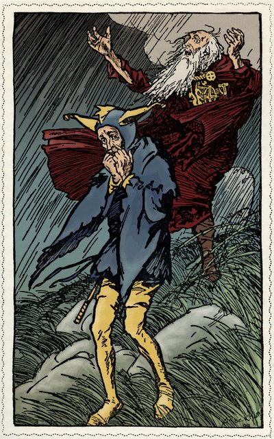 リア王、ウィリアム・シェイクスピア 作： Arthur Rackham