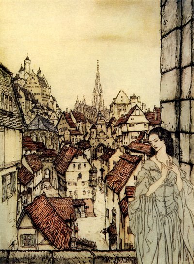 エドガー・アラン・ポーによるリゲイア 作： Arthur Rackham