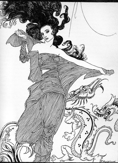 エドガー・アラン・ポーの「Ligeia」。 作： Arthur Rackham