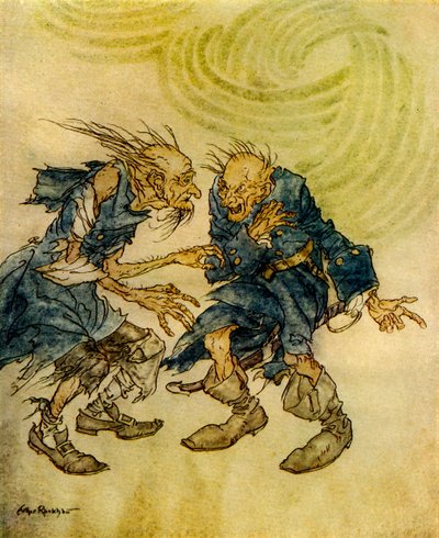 エドガー・アラン・ポーによってボトルで発見された原稿 作： Arthur Rackham
