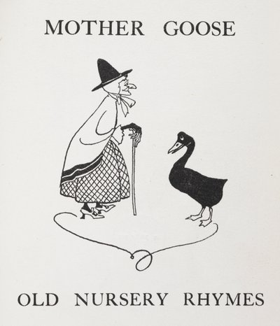 マザーグース。 ガチョウの老婦人。 作： Arthur Rackham
