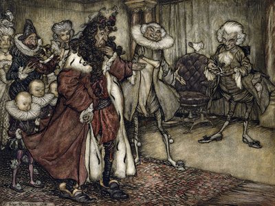 王の準備、 作： Arthur Rackham