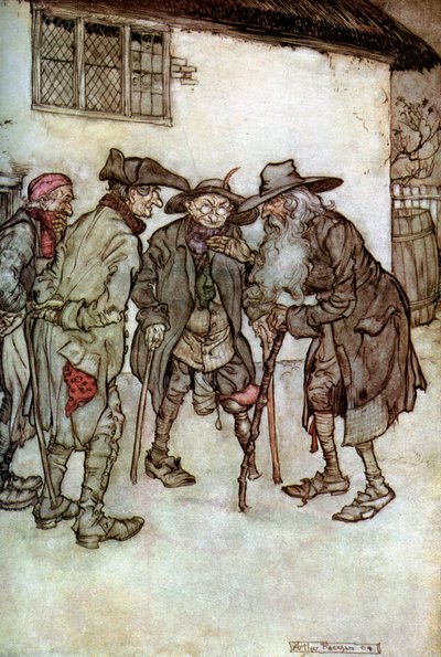 「リップ・ヴァン・ウィンクル」、1923年。 作： Arthur Rackham
