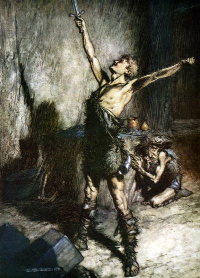 ジークフリート 作： Arthur Rackham