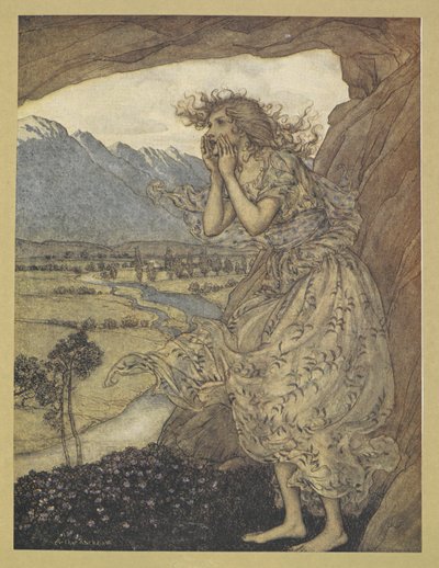 甘いエコー」。 作： Arthur Rackham