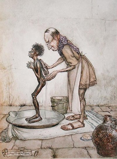 ブラッカモー（イソップ寓話集より 作： Arthur Rackham