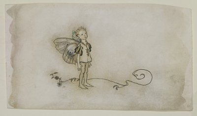 フェアリーシングは、真夏の夜の夢から、1908年に出版されました（紙にペンとインクとトイレ） 作： Arthur Rackham