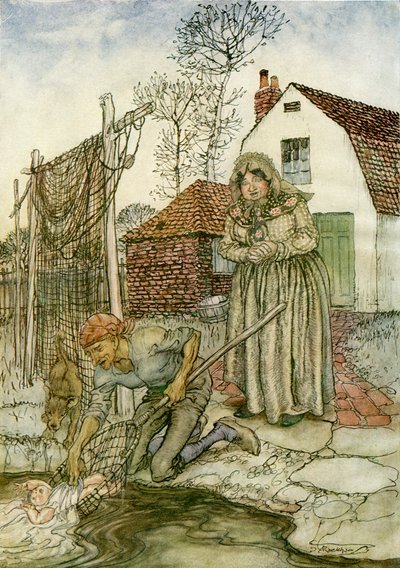 魚と指輪 作： Arthur Rackham