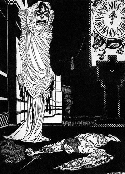 赤死病の仮面」エドガー・アラン・ポー著 作： Arthur Rackham