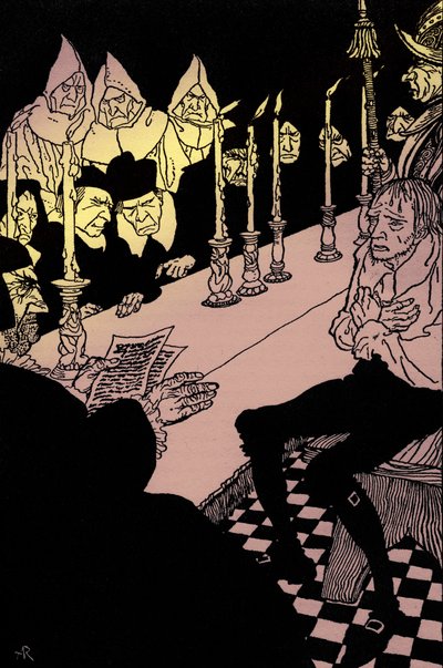 落とし穴と振り子」エドガー・アラン・ポー著 作： Arthur Rackham