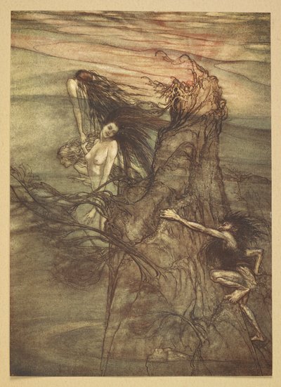 ライン乙女。 作： Arthur Rackham