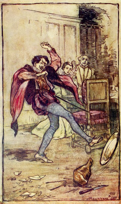 ウィリアム・シェイクスピア 『じゃじゃ馬ならし』 作： Arthur Rackham