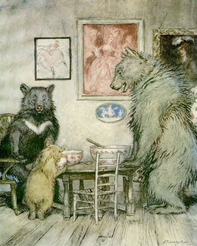 3匹のくま 作： Arthur Rackham