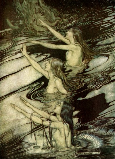 神々の夕暮れGöttterdämmerung 作： Arthur Rackham