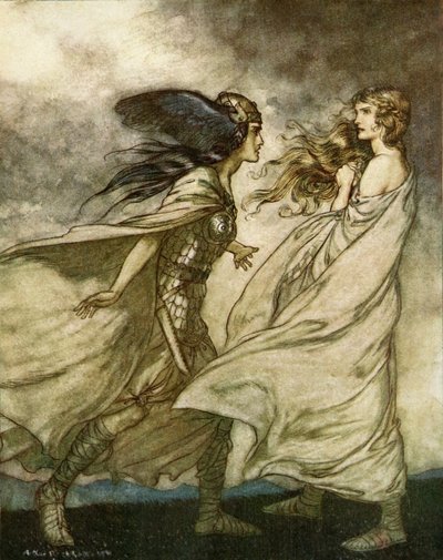 神々の黄昏 - Göttterdämmerung 作： Arthur Rackham