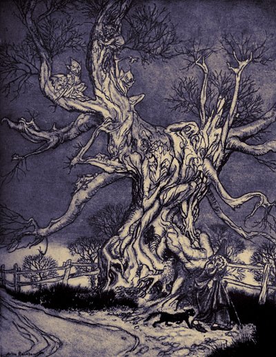 スリーピーホローの伝説 作： Arthur Rackham