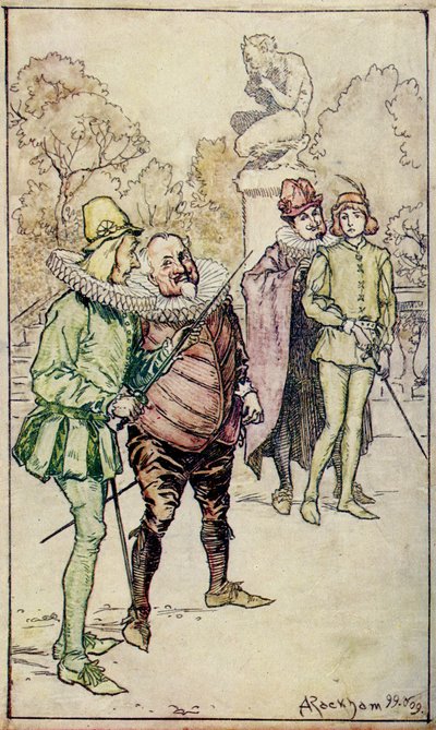 ウィリアム・シェイクスピアのアテネのティモン 作： Arthur Rackham