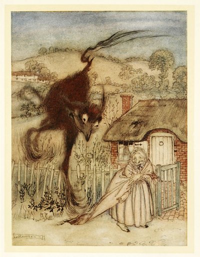 上手！彼女はくすくす笑いました、私は幸運です！ 1922 作： Arthur Rackham