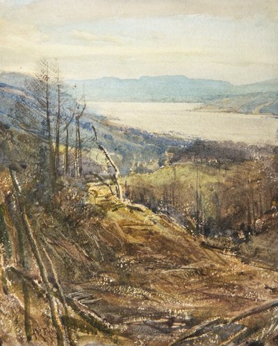 ターン・ハウズ近くからのコニストン（水彩画） 作： Arthur Reginald Smith