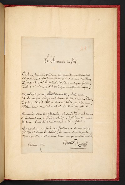  作： Arthur Rimbaud