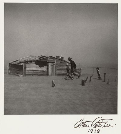 [家のある風景］ 作： Arthur Rothstein