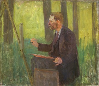 職場でのトーマス・ハーブスト (1848-1915) 作： Arthur Siebelist