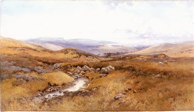 ウィンダミアヒルズ（ボディカラー、鉛筆、紙のトイレ） 作： Arthur Tucker