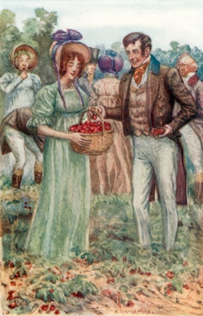 ジェーン・オースティンによるエマのイラスト 作： Arthur Wallis Mills