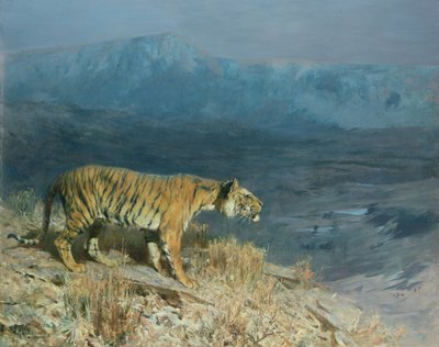 獲物の匂いを嗅ぐ 作： Arthur Wardle