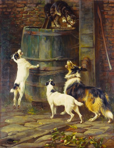 私たちは遊びたいだけです（キャンバスに油彩） 作： Arthur Wardle