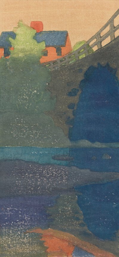 イプスウィッチ橋 作： Arthur Wesley Dow