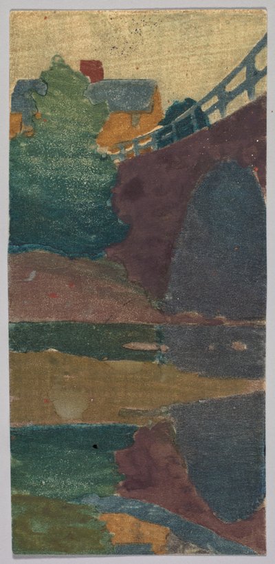 オールド・ブリッジまたはイプスウィッチ・ブリッジ 作： Arthur Wesley Dow