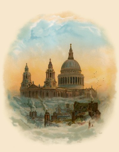 セントポール大聖堂、ロンドン 作： Arthur Wilde Parsons
