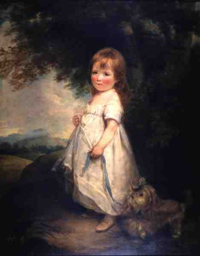 ミス・アンダーソンと彼女の犬 1810年頃 作： Arthur William Devis