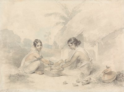ベンガル出身のネイティブ女性 作： Arthur William Devis