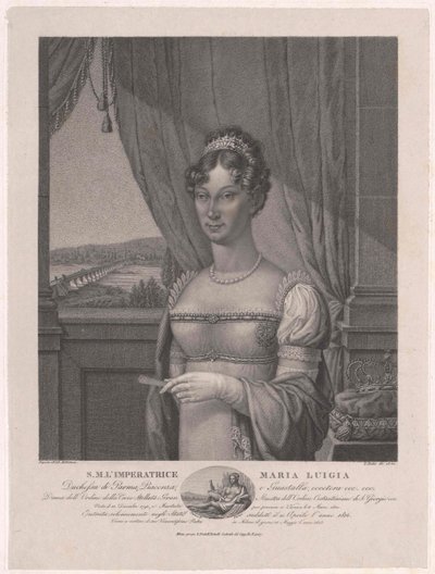 オーストリア大公妃（1791-1847） マリア・ルイーザ 作： Artist Unknown