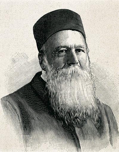 デュナン、アンリ（1845-1923）。赤十字創設者（1863年）。1901年ノーベル平和賞受賞。肖像画。エングレーヴィング。 作： Artist Unknown