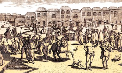 Goan Market Scene（『Navigatio in Orientem』より 作： Artist Unknown
