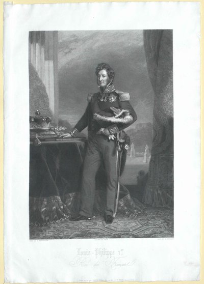 フランス王ルイ・フィリップ 作： Artist Unknown