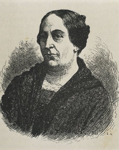MARIN DEL SOLAR, Mercedes (1804-1866)。チリの作家。彫刻。 作： Artist Unknown