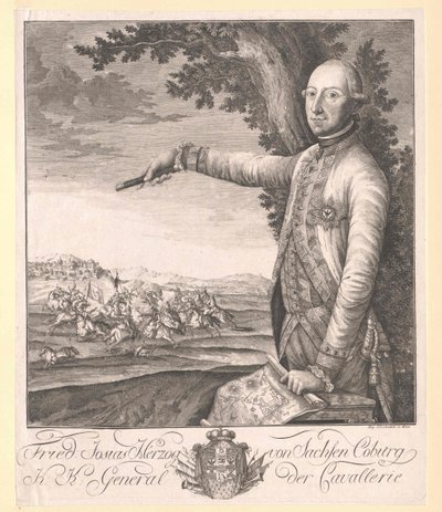 ザクセン・コーブルク＝ザールフェルト公（1737-1815） フレデリック・ヨシヤ 作： Artist Unknown