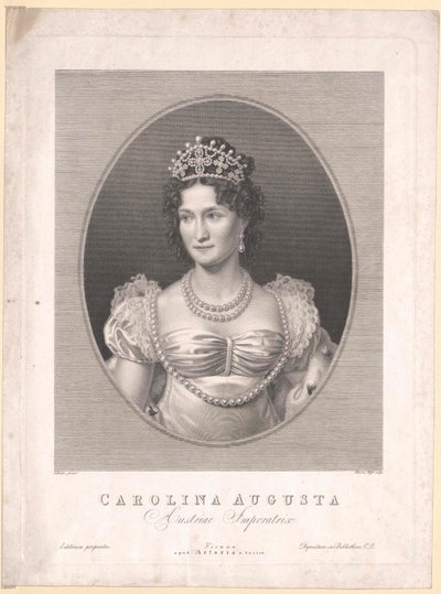 バイエルン王女（1792-1873）カロリーネ 作： Artist Unknown
