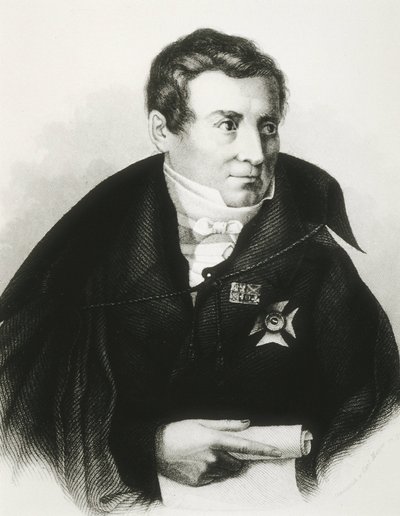 SCHLEGEL, August Wilhelm von (1767-1845)。ドイツのロマン主義の理論家。文献学。 作： Artist Unknown