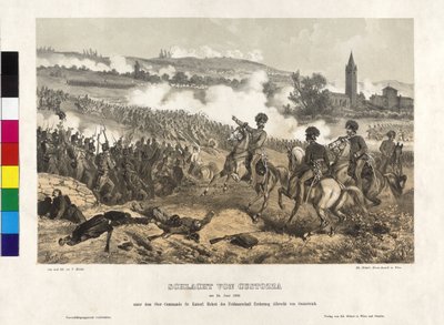 1866年6月24日、クストッツァの戦い。1866年6月 作： Artist Unknown