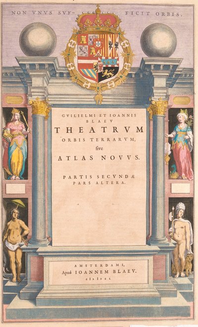 地球儀と新アトラス』（Theatrum Orbis Terrarum sive Atlas Novus 作： Artist Unknown